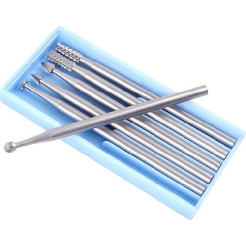 4pcs Drill Bit Accessories Electric Micro-carved Knife Tooth Needle Woodworking DIY Miniature Carvings Tools Hss Engraving Tool