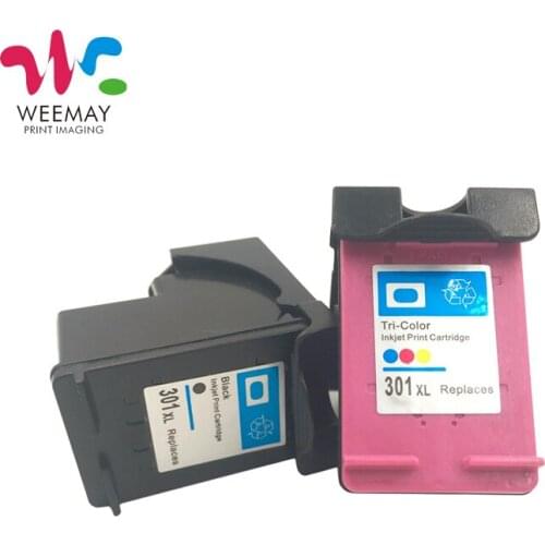 Weemay 301XL Ink Cartridge Replacement for HP 301XL HP301 Deskjet 1000 1050 2050 3050 2150 3000 3052 3054 1 Set