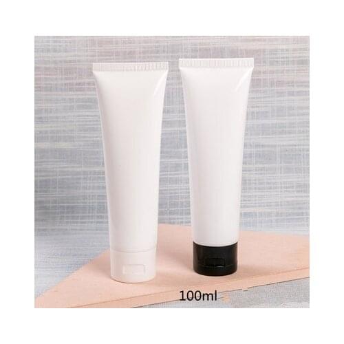 100ml Black white soft hose tubes Hand Facial Cream Empty Squeeze Tube Shampoo Lotion Refillable Bottles