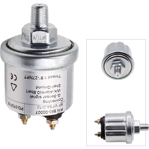 Engine Oil Pressure Sensor Gauge Sender Switch Sending Unit 1/8 NPT Car Pressure Sensors 10-184Ohm Signal