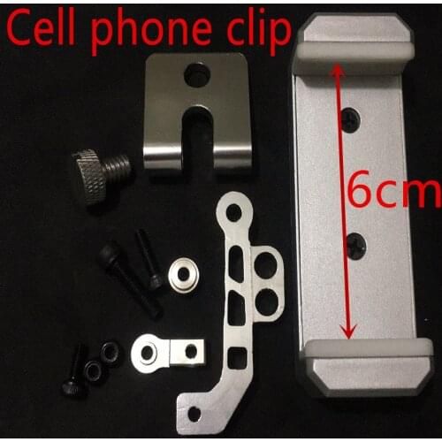 DTXMX RC Model Aerial CNC Aluminum Alloy FPV Monitor Phone Mount Bracket Screen clip for Transmitters