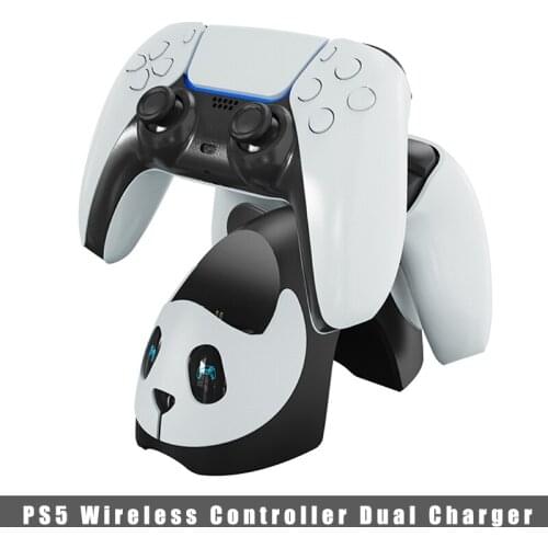 Dual Fast Charger For PS5 Wireless Controller Type-C Charging Dock Station Cradle For PlayStation5 Gamepad Joystick Controller