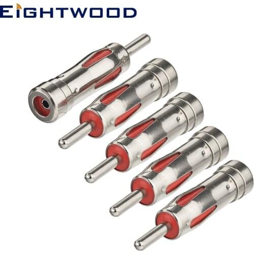 Eightwood DAB Aerial Adapter Din Male to ISO Female Adapter 5pcs for AM FM DAB Car Aerial Radio Antenna Handfunk DAB Radio Aeria