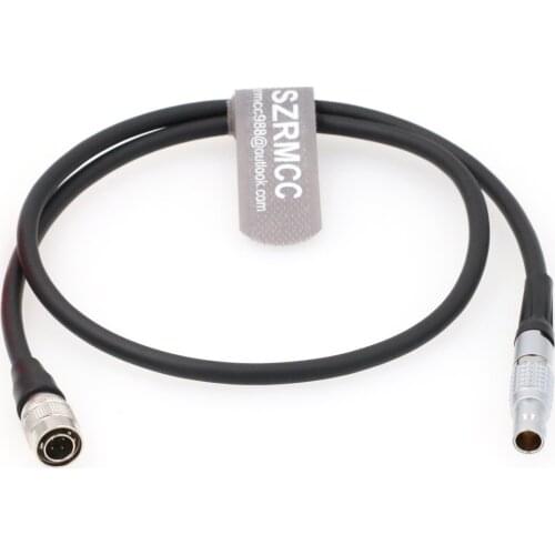 Hirose 4 Pin Male to 0B 4 Pin Male Power Cable for Sony F5 F55 ARRI Amira Camera to Teradek Cube