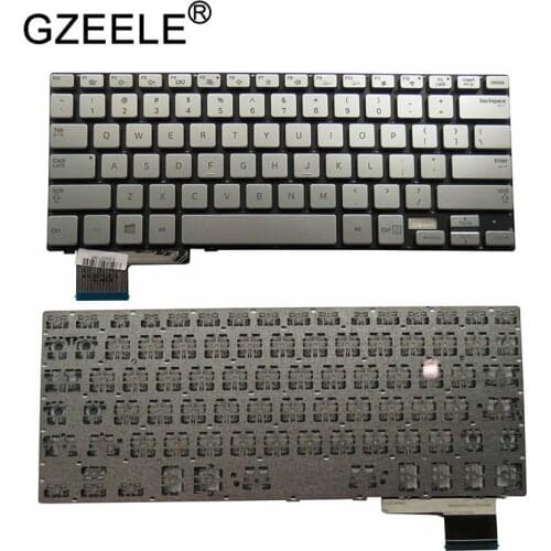 GZEELE new for Samsung 730U4 740U3E NP730U3E NP730U4 NP740U3E 730U3E Silver US English Laptop Keyboard without backlit