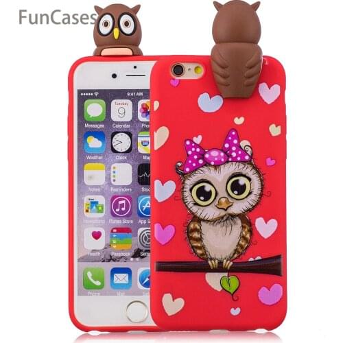 Handsome Bear Phone Case sFor Etui iPhone 6 Soft Silicone Phone Case Caso Exotic Half Wrapped Case For iPhone 6S Phone Bumpers