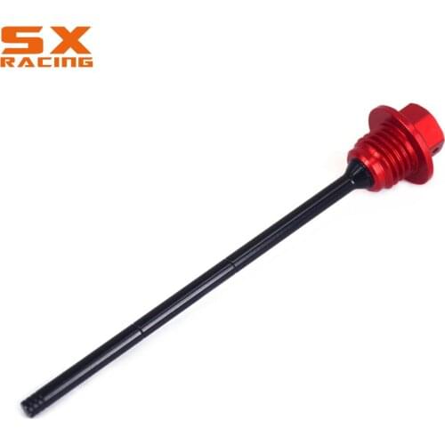 Motorcycle CNC Red Aluminum Engine Oil Dispstick Plug For HONDA CRF250R CRF 250R 2010 2011 2012 2013 2014 2015 2016 Drit Bike