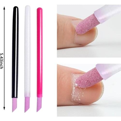Quartz Scrubs Stone Nail File Nail Art Tools Cuticle Remover Trimmer Polish Nail Effectively Exfoliate Polish Buffer Nail