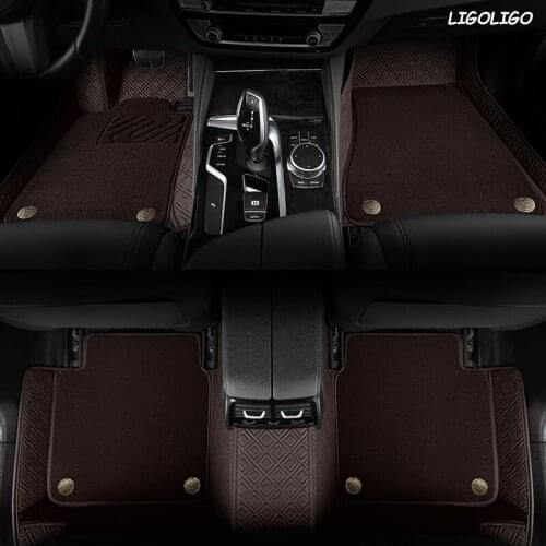 LIGOLIGO Custom car floor mats for honda Fit accord CRV civic city jazz CRZ URV ENVIX stream elysion spirior insight foot mats