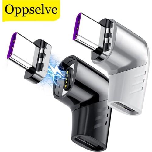 USB Type-C Female Adapter Magnetic Cord for Samsung S20 S10 Plus Note 8 Huawei P40 P30 Mate 30 Pro Lite P20 Fast Charging Wire