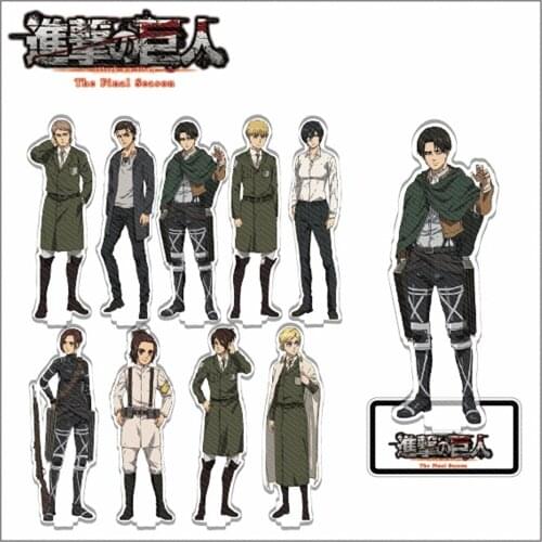 Attack On Titan Eren Levi Shingeki no Kyojin Anime Acrylic Stand Figure Model Plate Cosplay Collection Gifts