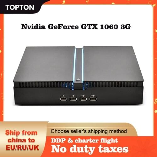 TOPTON Gaming Mini PC Intel Core I9-9900KF i7-9700KF GTX 1060 6G GDDR5 2*DDR4 Desktop Computer Windows 10 M.2 NVMe WiFi