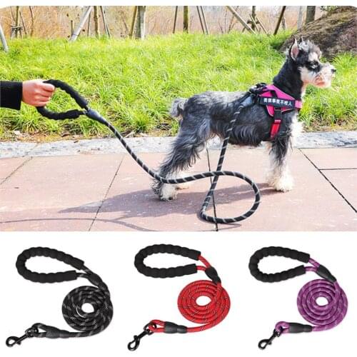 150cm Long Durable Leashes Adjustable Reflective Nylon Cat Lead Extending Puppy Walking Running Lead Roulette For Dogs