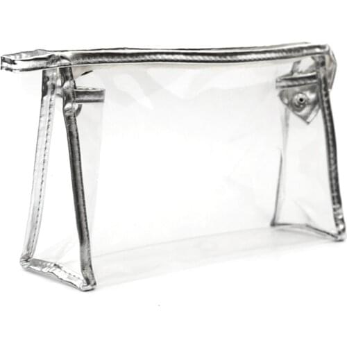 Transparent Clear Zipper PVC Cosmetic Make Up Toiletry Bag Travel Pouch Holder