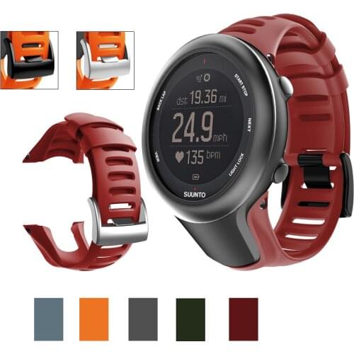 New Fashion Soft Silicone Watch Strap For Suunto Ambit1 Ambit 2 2R 2S Ambit3 3p/3s/3R Replacement watchband accessories pulseira