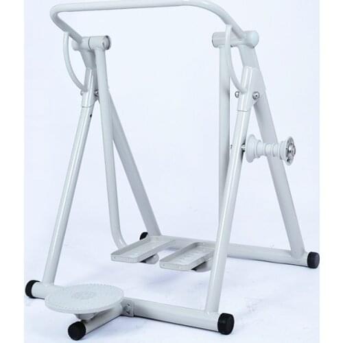 Folded Elliptical Glider Machine, Home Gym Workout Air Walkers, Total Body Cardio Exercise Stair Stepper Equipment