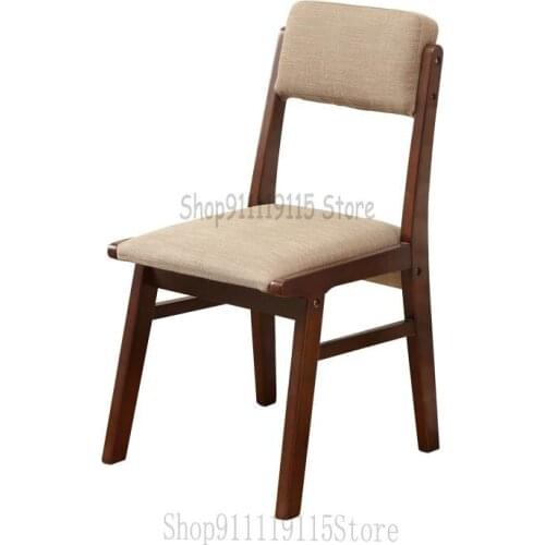 Household Solid Wood Dining Chair No Armchair Desk Chair Simple Modern White Armchair Coffee Chair Leisure Chair Special Price