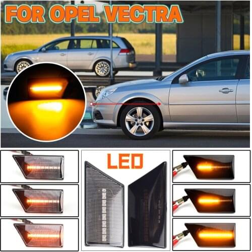 For Opel Vectra C 2002-2008 Signum LED Car Turn Signals Side Marker Light Dynamic Flashing Lamp Blinker Lateral Auto Accessories