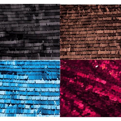 PPCrafts Scale 9mm sequin fabric Mermaid stage hanging beads sequins sparkle fabric dress fabric for diy