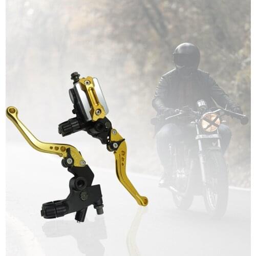 Universal 2Pcs 22mm CNC Motorcycle Brake Clutch Handbrake Lever- Aluminum Alloy Hydraulic Disc Brake Upper Pump Accessories 2021
