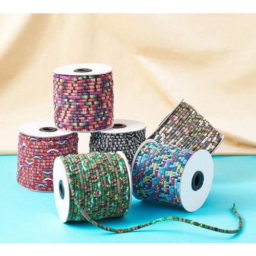 50yards/roll 4/6mm Rope Cloth Ethnic Cords Ropes Thread For DIY Jewelry Making Necklaces Bracelets Crafts Supplies Handmade