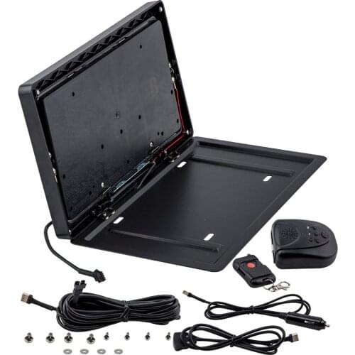 Retractable Remote Control Flip Flipper Number Swap Turn Blinds License Plate US Standard for Plate Size 12x6 inches