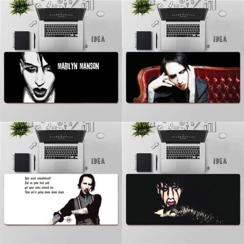 YNDFCNB Top Quality Marilyn Manson Natural Rubber Gaming mousepad Desk Mat Free Shipping Large Mouse Pad Keyboards Mat