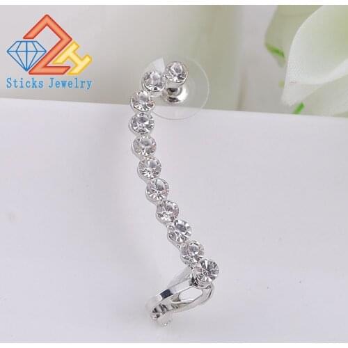 Women Fashion Jewelry Girl Ear clip Sweep Wrap Lady Eararrings Climber Leafs Ear clip