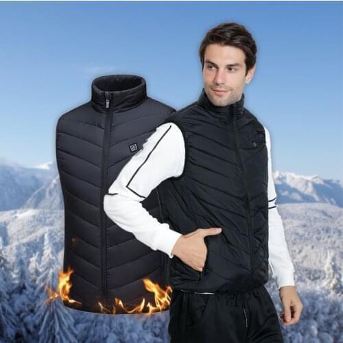 New Hikting Vests 2/4/8/9 Zones Heated Vest Men Women Usb Heated Jacket Thermal Clothing Hunting Fishing Heating Waistcoat Veste