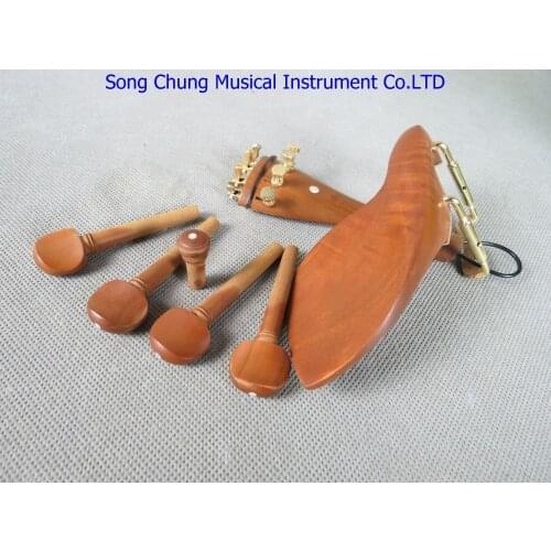 1sets Jujube wood violin fittings 4/4,beautiful Paris eye decorate