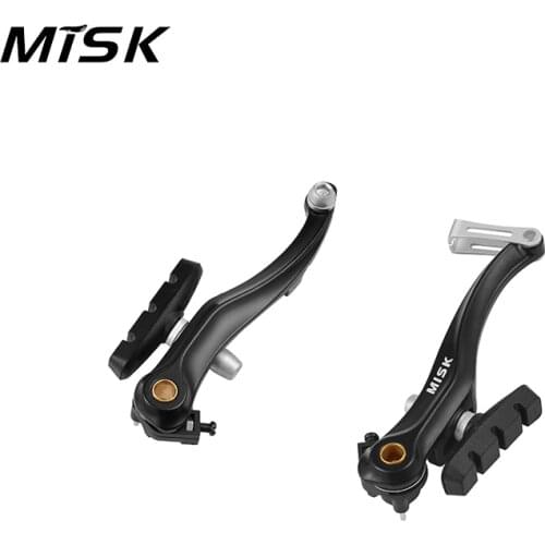 MISK 1 Pair V Brake Bike MTB Mountain Bicycle Cruiser Linear Pull V Brake Caliper Set for Mountain Bike Children Accessories