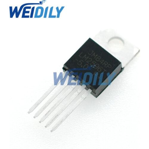New 10PCS/Lot LM2596T-5.0 LM2596 LM2596T Voltage Regulators - Switching Regulators 150 KHZ 3A STEP-DOWN VLTG REG TO-220-5