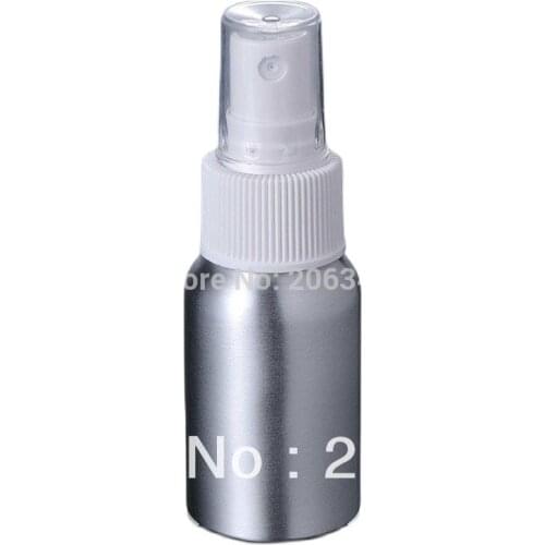 100pcs 30ml Aluminium bottle spray bottle with white head