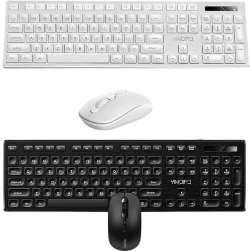 2.4Ghz Wireless Full Size Keyboard + Mouse Set Bundle w/ USB Receiver New