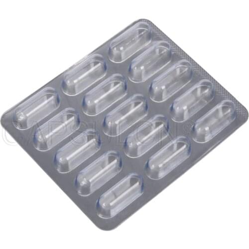 3000 pcs/ carton for (size 2#) Capsule Blister, Capsule Blister Packing Sheet For Capsule with 15 holes