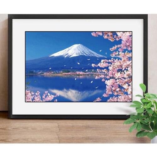 5D DIY Diamond Painting Landscape Diamond Embroidery Cross Stitch Fuji Full Square Drill Rhinestones Decoration Home