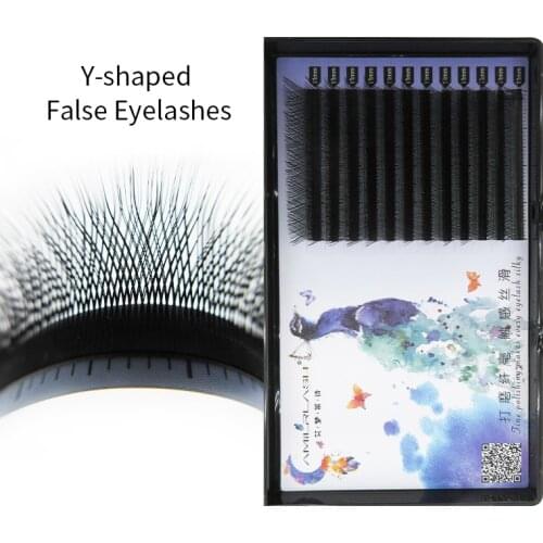 Amilrlash Y shape False Eyelashes Lashes Extension Hand-woven Faux Mink Lashes Super Soft Natural YY False Eyelashes Grafting