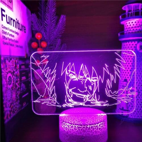 Naruto Jiraiya Dead Scenes Anime 3D Lamp Night Lights Shippuden Xmas Gift Lighting Itachi Doll Visual Table Led Lampara Gift