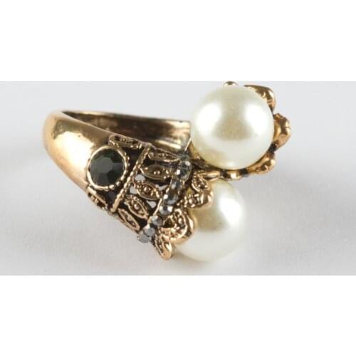 Pearl Cubic Zirconia Authentic Ring