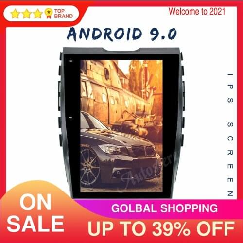 4+128G Android 9 For Ford EDGE 2015-2018 Tesla Style Car GPS Navigation Carplay Head Unit Multimedia Player Radio Stereo Car GPS