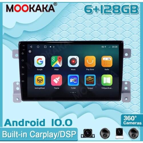 6+128GB Android 10.0 For Suzuki Grand Vitara 3 Surround View Camera Car Multimedia Player Stereo Radio GPS Navigtion Recorder