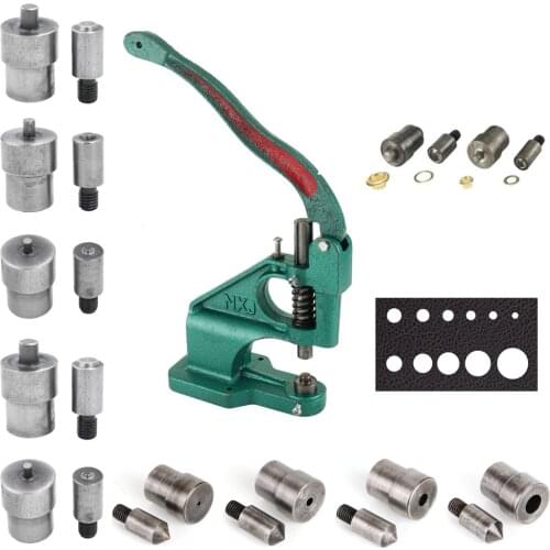 Free Shipping 1pcs Press Punch Machine 3 Die Eyelet Hand Tool Banner Flag eyelets tools