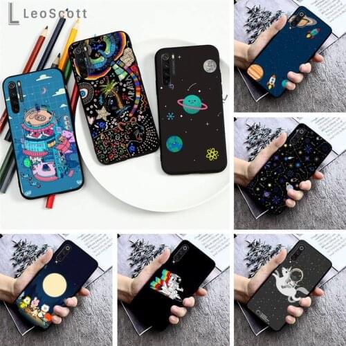 Cartoon astronaut Phone Case For Xiaomi Redmi note 7 8 9 pro 8T 9S Mi Note 10 Lite pro