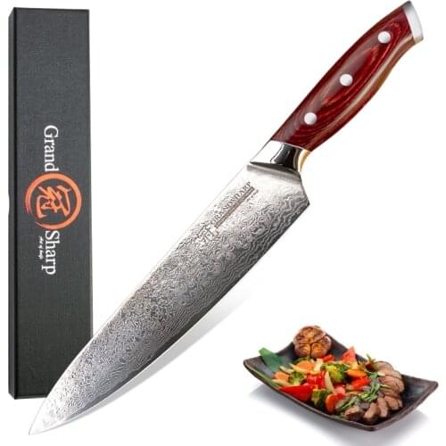 Damascus kitchen knives VG10 Japanese steel Damascus chef knife cooking tools stainless steel 67 layers Professional Butcher
