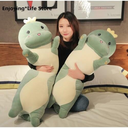 Dinosaur Pillow Cushion Girl Heart Sofa Sleeping Pillow Bedroom Bed Pillow Living Room Backrest Removable and Washable