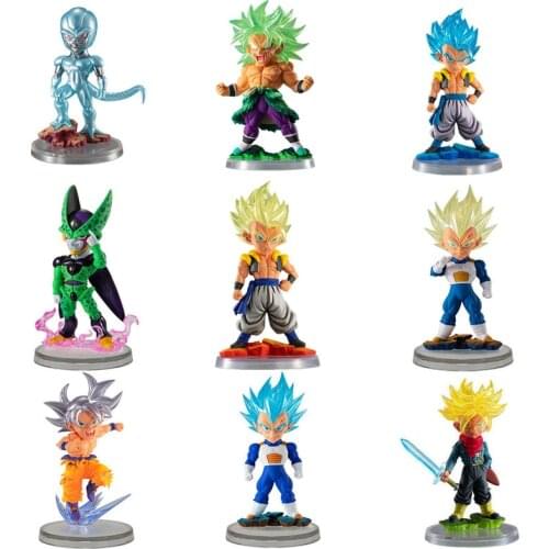 Dragon Ball Gashapon Bandai Genuine Anime Figures Cell Goku Vegeta Action Figure Collections Model Dolls Toys Kids Gifts