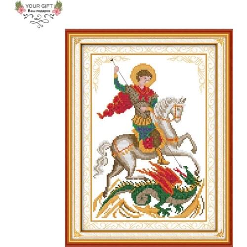 Joy Sunday Free Shipping Counted and Stamped Subdue Needlepoints Embroidery Cross Stitch kits for Home Decoration R401