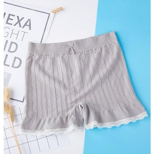 Korean Style Summer Breathable Solid Color Cotton Safety Short Pants For Women Ladides Female FS0688