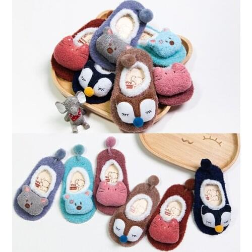 Hot Newborn Baby Kids Toddler Anti Slip Shoes Cartoon Slipper Floor Socks Boots 2020