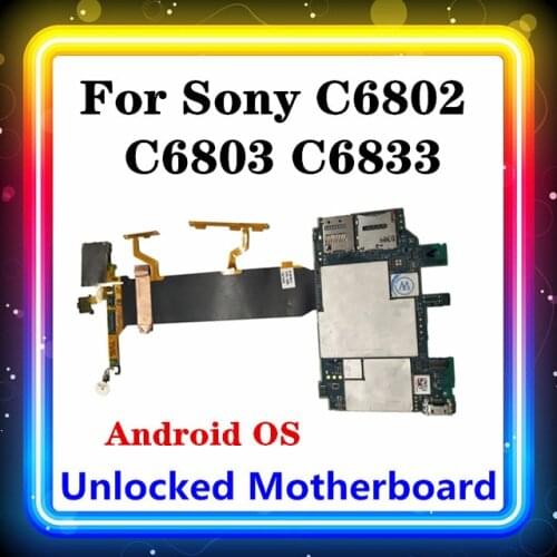 For Sony Xperia Z Ultra Xl39h C6802/C6803 C6833 Motherboard Android OS C6802/C6803 C6833 Clean Main Board